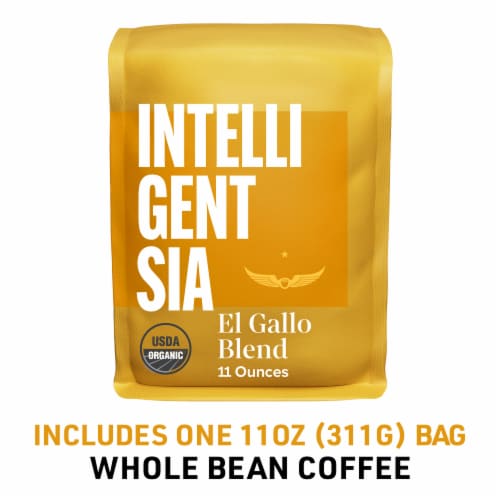 Intelligentsia El Gallo Blend Organic Whole Bean Coffee Perspective: top