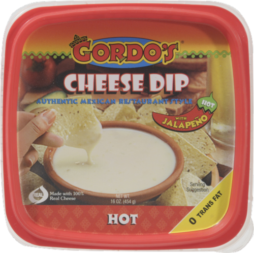 Gordo's® Hot Mexican Resturant Style Cheese Dip Perspective: top