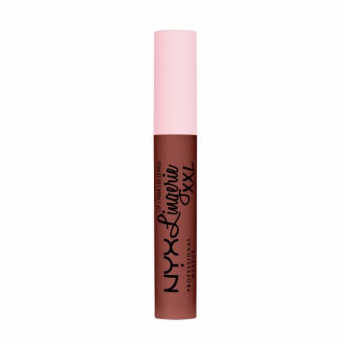 NYX Professional Makeup Lip Lingerie XXL Matte Liquid Lipstick 10 Low Cut Perspective: top