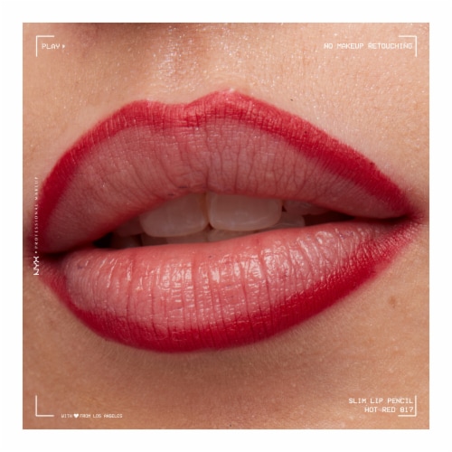 NYX Professional Makeup Slim Lip Pencil Lip Liner 817 Hot Red Perspective: top