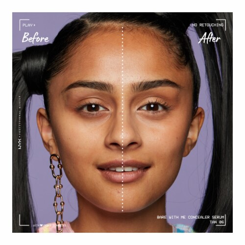 NYX Professional Makeup Bare With Me Concealer Serum 06 Tan Perspective: top