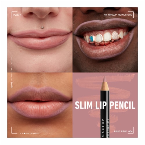 NYX Professional Makeup Slim Lip Pencil Lip Liner 854 Pale Pink Perspective: top