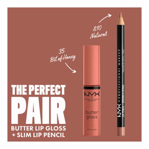 NYX Professional Makeup Butter Gloss 35 Bit Of Honey Perspective: top