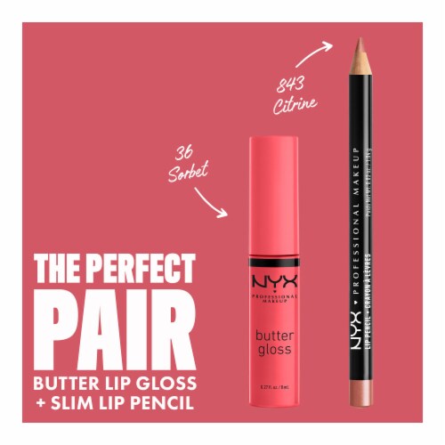 NYX Professional Makeup Butter Gloss 36 Sorbet Perspective: top
