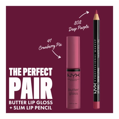 NYX Professional Makeup Butter Gloss 41 Cranberry Pie Perspective: top