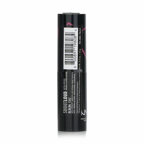NYX Shout Loud Satin Lipstick # Chic 3.5g/0.12oz Perspective: top