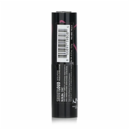 NYX Shout Loud Satin Lipstick # Chic 3.5g/0.12oz Perspective: top