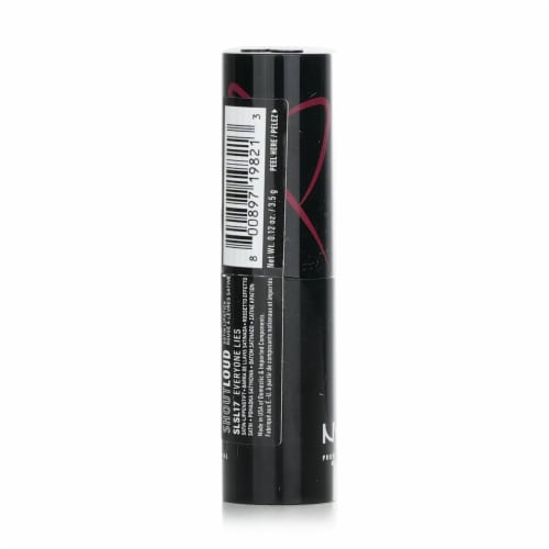 NYX Shout Loud Satin Lipstick # Everyone Lies 3.5g/0.12oz Perspective: top