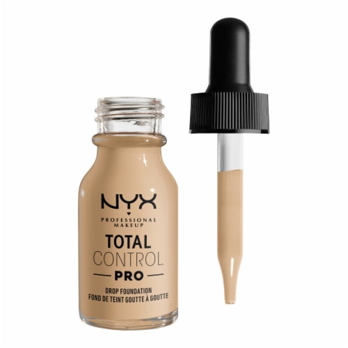 NYX Professional Makeup Total Control Pro Drop Foundation 6.5 Nude Perspective: top