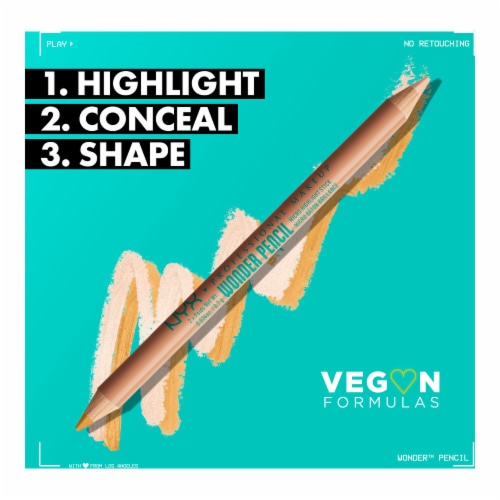 NYX Professional Makeup Wonder Pencil Micro Highlighting Duo Stick 01 Light Perspective: top