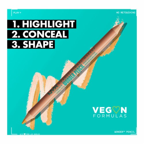 NYX Professional Makeup Wonder Pencil Micro Highlighting Duo Stick 05 Warm Deep Perspective: top