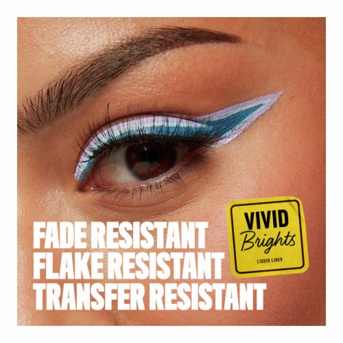 NYX Professional Makeup Vivid Brights Liquid Eyeliner 01 Cyan Simp Perspective: top