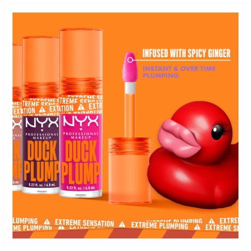 NYX Professional Makeup Duck Plump Lip Gloss 14 Hall Of Flame Perspective: top