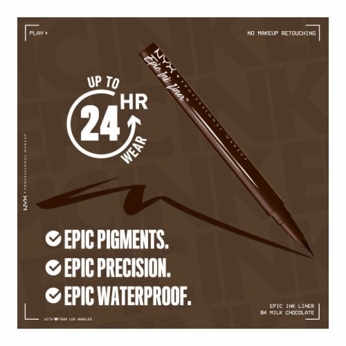 NYX Professional Makeup Epic Ink Liner Waterproof 04 Milk Chocolate Perspective: top