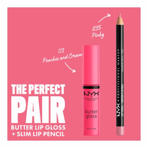 NYX Professional Makeup Butter Gloss 3 Peaches and Cream Perspective: top