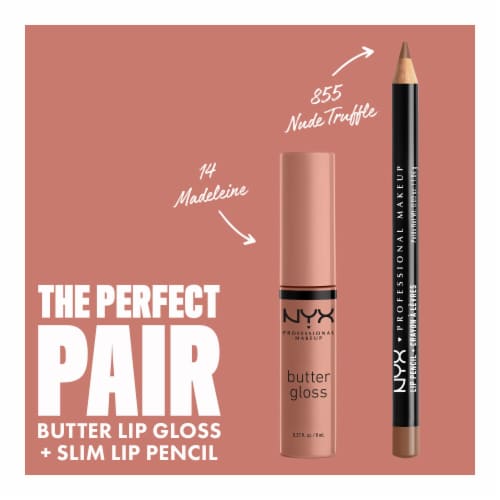 NYX Professional Makeup Butter Gloss 14 Madeleine Perspective: top