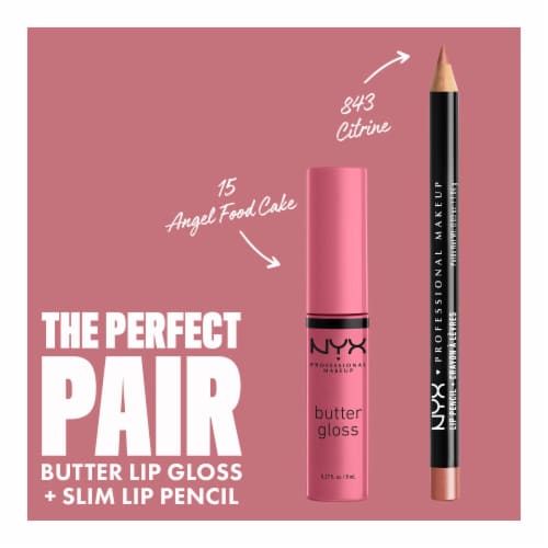 NYX Professional Makeup Butter Gloss 15 Angel Food Cake Perspective: top