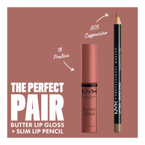 NYX Professional Makeup Butter Gloss 16 Praline Perspective: top