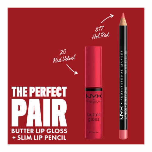 NYX Professional Makeup Butter Gloss 20 Red Velvet Perspective: top