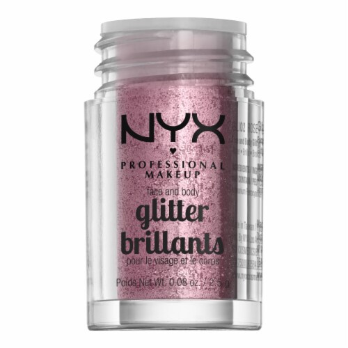 NYX Professional Makeup Glitter Brilliance Face + Body Glitter 2 Rose Perspective: top