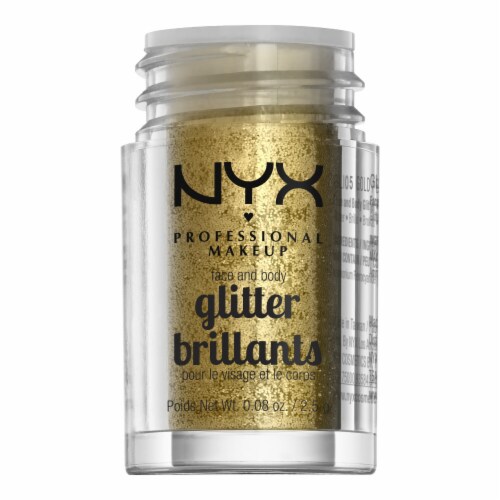 NYX Professional Makeup Glitter Brilliance Face + Body Glitter 5 Gold Perspective: top
