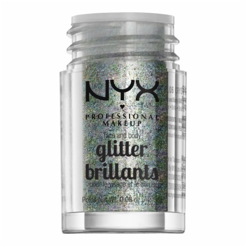 NYX Professional Makeup Glitter Brilliance Face + Body Glitter 6 Crystal Perspective: top