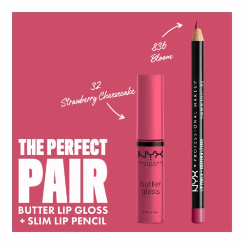 NYX Professional Makeup Butter Gloss 32 Strawberry Cheesecake Perspective: top