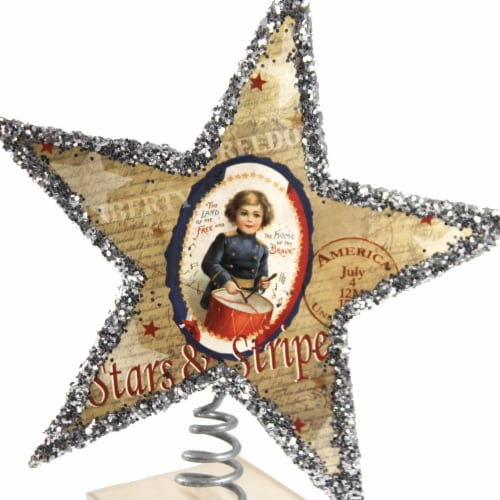 4th Of July Star Tree Topper Patriotic Star Tree Topper Independence