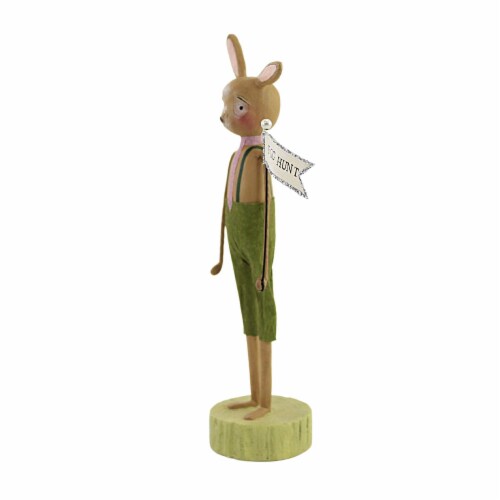 Easter Egg Hunt Peter Bunny Polyresin Michelle Lauritsen Ml0421 Perspective: top