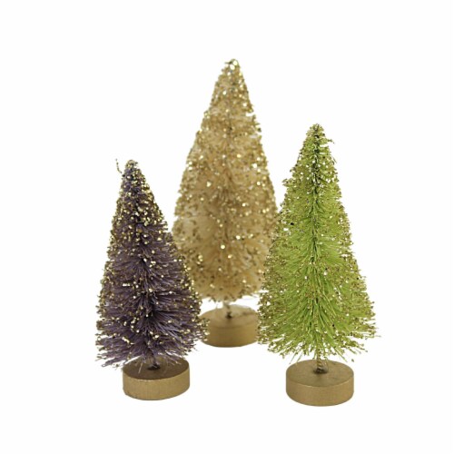 Easter Pastel Rainbow Forest Plastic Bottle Brush Trees Lc1527 Perspective: top