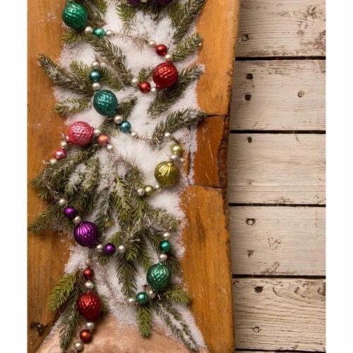 Christmas tree garland glass beads discount