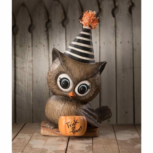 Halloween Hoot Paper Mache Trick Or Treat Tl1371 Perspective: top