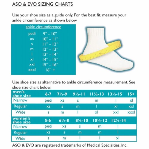 ASO Speed Lacer Black Ankle Brace Small 11-12  Ankle Circumf. Lace Up for the Foot 223612 Perspective: top
