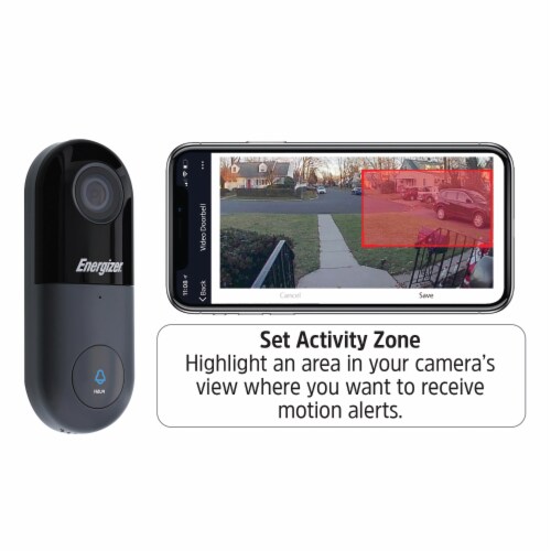 energizer smart wireless video doorbell with chime