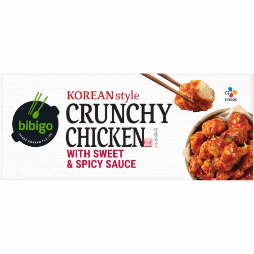 CJ Bibigo Korean-Style Sweet & Spicy Crunchy Chicken Perspective: top