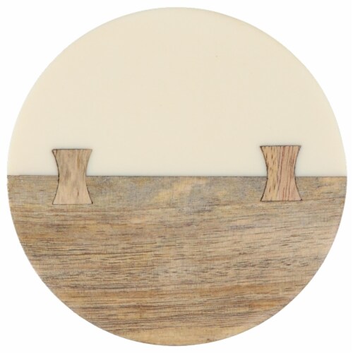 Resin Coasters Set of 4 in Ivory