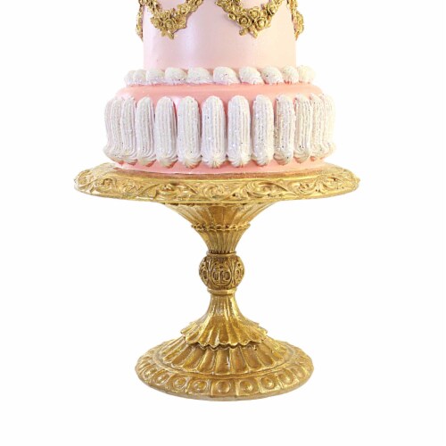 Easter Spring Pink Tiered Cake Polyresin Decorated Wedding Birthday 2929534 Perspective: top