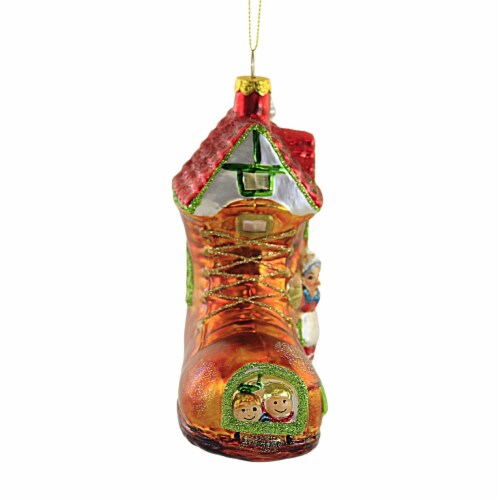 Holiday Ornament Old Lady In The Shoe Nursery Rhyme Too Many Children 7981094 Perspective: top