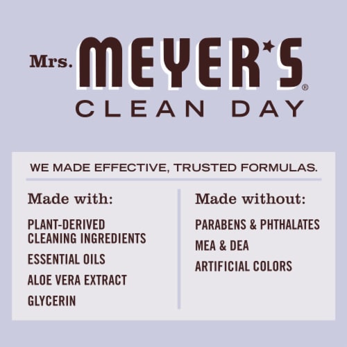 Mrs. Meyer's Clean Day Lavender Liquid Dish Soap Perspective: top