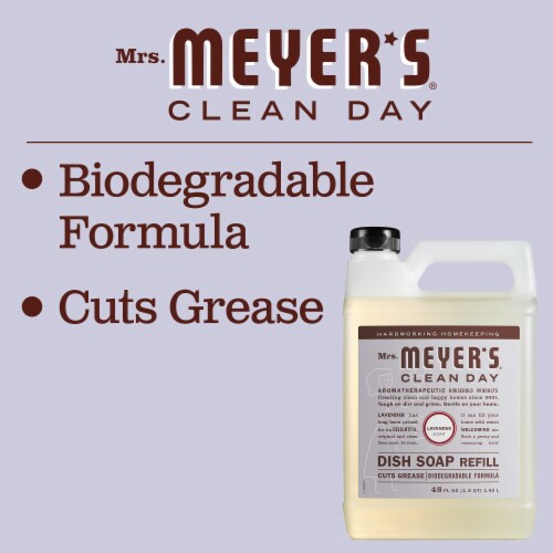 Mrs. Meyer’s Clean Day Lavender  Dish Soap Refill Perspective: top