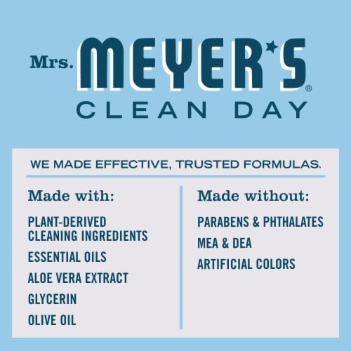 Mrs. Meyer's Clean Day Hand Soap, Rain Water, Made Without Parabens or Phthalates Perspective: top