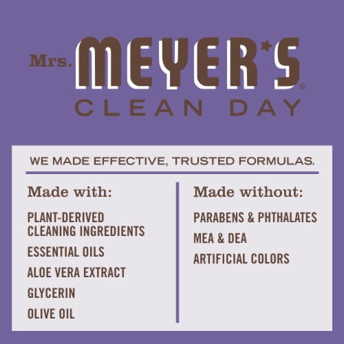 Mrs. Meyer's Clean Day Hand Soap, Compassion Flower, Made Without Parabens or Phthalates Perspective: top