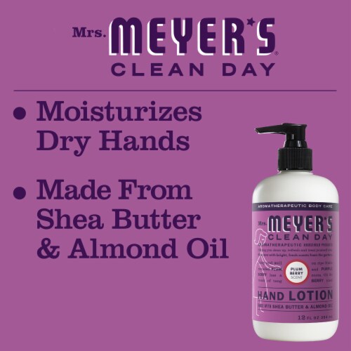 MRS MEYERS CLEAN DAY Hand Lotion Plum Berry Perspective: top