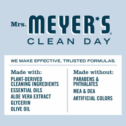Mrs. Meyer's Clean Day Liquid Hand Soap Snowdrop Perspective: top