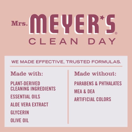 MRS MEYERS CLEAN DAY Liquid Hand Soap Rose Perspective: top
