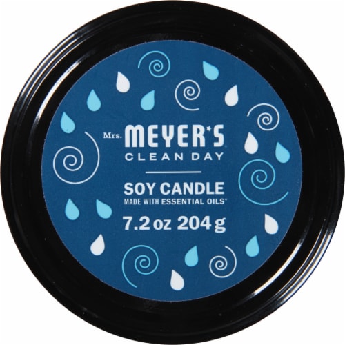 Mrs. Meyers Clean Day® Rain Water Soy Candle Perspective: top