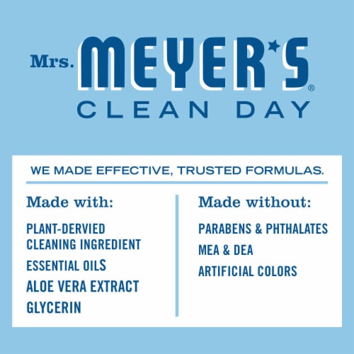 Mrs. Meyer's Clean Day Rain Water Liquid Dish Soap Perspective: top