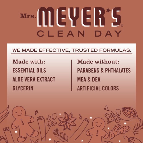 Mrs. Meyer's Clean Day Gingerbread Liquid Dish Soap Perspective: top