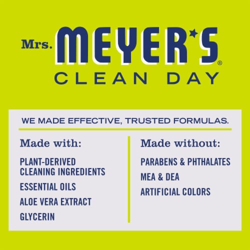 Mrs. Meyer's Clean Day Lemon Verbena Liquid Dish Soap Perspective: top