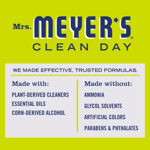 MRS MEYERS CLEAN DAY Lemon Verbena Glass Cleaner Perspective: top